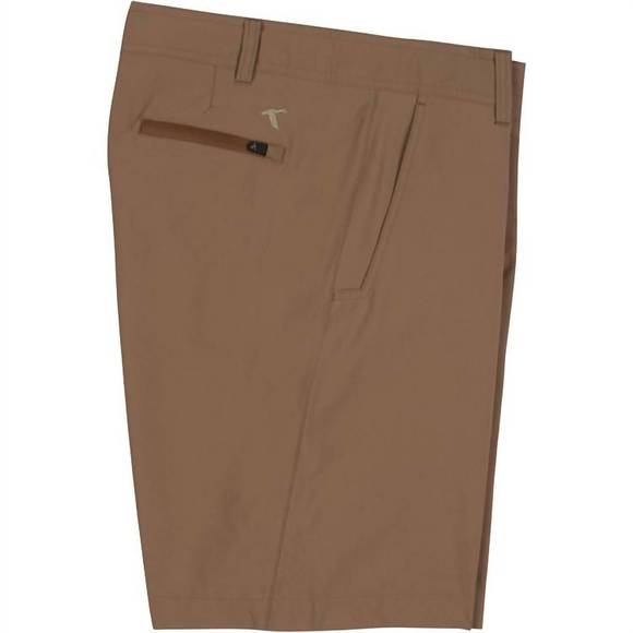 NEW GENTEAL men's dockside performance short in khaki - Picture 2 of 3